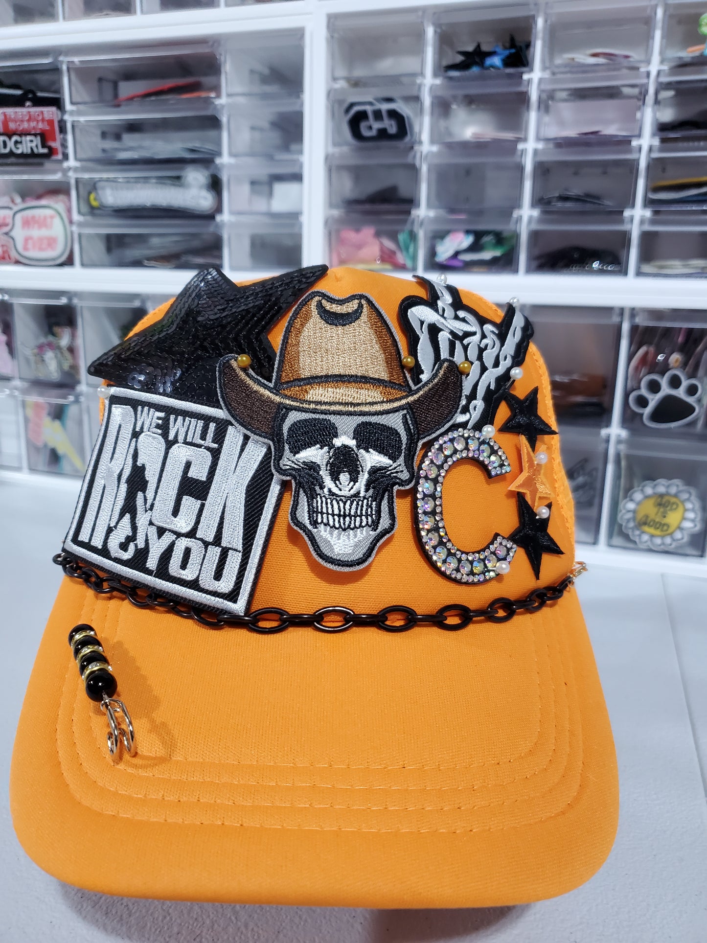 Cowboy Skull Halloween Trucker Hat