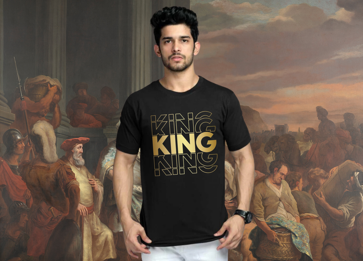 King White T-shirt|Without Canna